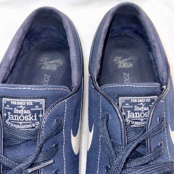 Nike Stefan Janoski Zoom Air 615957-414 Men's Sz 11.5 Blue White Skate Shoes - Picture 9 of 16